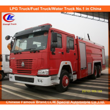 Cnhtc Sinotruk HOWO 6X4 266HP Water Foam Fire Sprinkler Truck